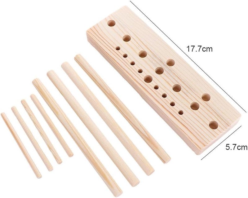 Pokinge 5 in 1 Bow Maker for Ribbon Wreath, Wooden Crafts Bowknot Maker Gift Packing Bow Making Tool Holiday Party Decoration for Hair Bow, Corsages - Image 2